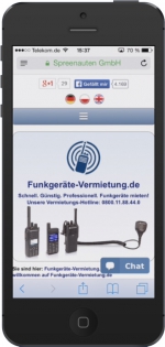 Responsive Webdesign von Funkgeräte-Vermietung.de